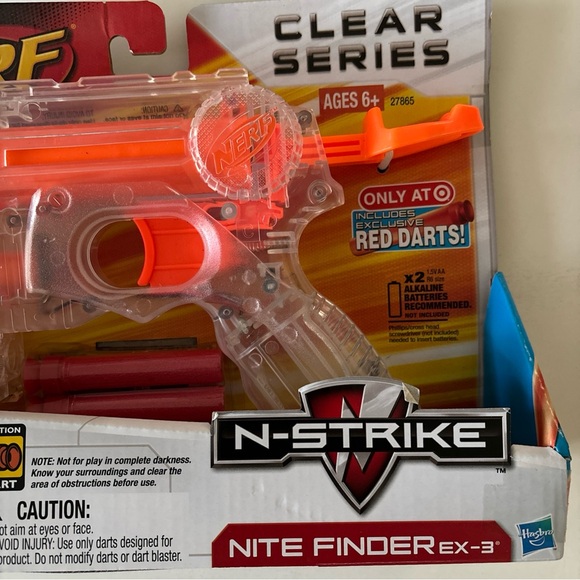 Nerf N-Strike Nite Finder EX-3 Clear Series Target Exclusive Limited Release NEW - Picture 4 of 8